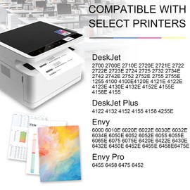 Printer Ink 67 Black Replacement for HP Ink 67 67 XL Black Ink for for DeskJet 2755e 2855e 4155e 2700 2800e 4255e 2855e 4100e Envy 6055e 6000 6555e 6455e (2 Black)