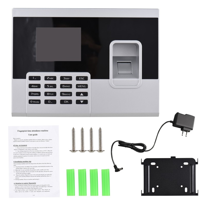 Attendance Machine 2.8in TFT Screen Quick Identification Large Capacity Time