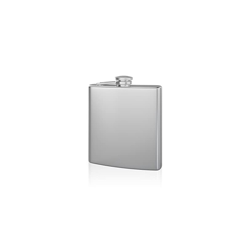 Hip Flask Holding 4 oz Pocket Size, Stainless Steel, Rustproof,