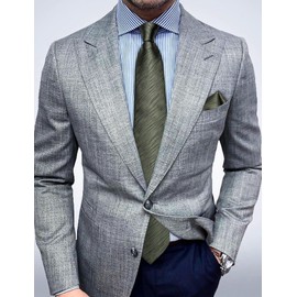 DiBanGu Silk Olive Green Color Formal Necktie and Pocket Square Cufflinks Tie Clip Sets for Men Wedding Party