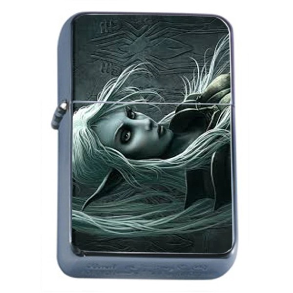Unbranded Windproof Refillable Flip Top Oil Lighter Fairy D10 Fairies