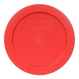 Pyrex 7200-PC 2-Cup Red Food Storage Replacement Lid - Made in USA