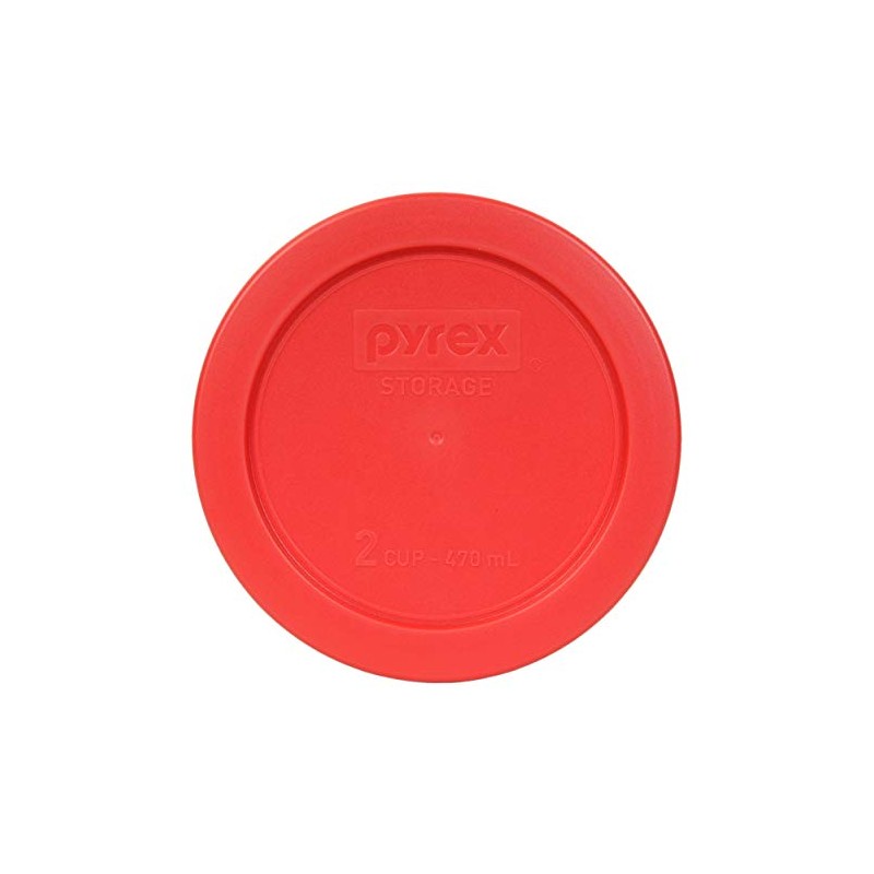 Pyrex 7200-PC 2-Cup Red Food Storage Replacement Lid - Made