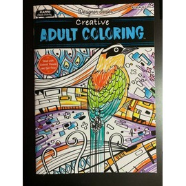 KAPPA ADULT ACTIVITY CREATIVE ADULT COLORING BOOK, NEW ART DESIGNS FOR RELAXING