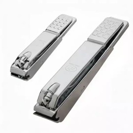 Three Seven 쓰리세븐 777 일자 소형 손톱깍이 1개 + 대형 발톱깍이 1개세트 (N-620ZASC 1개 + N-220ZASC 1개) 일자형 ThreeSeven 777 Straight Small Nail Clipper 1ea + Large Toenail Clipper 1ea Set (N-620ZASC 1ea + N-220ZASC 1ea) Straight Type [Monochromatic]