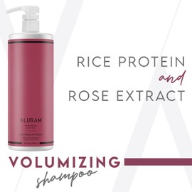 ALURAM Volumizing Shampoo, Non-Drying Gentle Cleanser Adds Body & Fullness for All Hair Types, 33.8 Fl Oz
