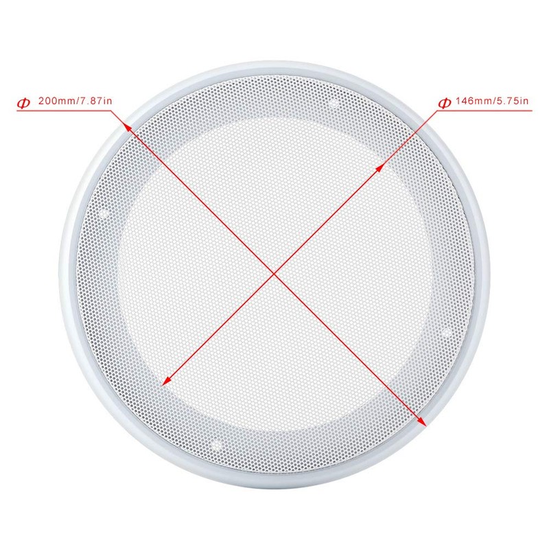 2PCS Speaker Grille Mesh,6.5/8inch Anti-Collision Audio Speaker Cover Shell Grills