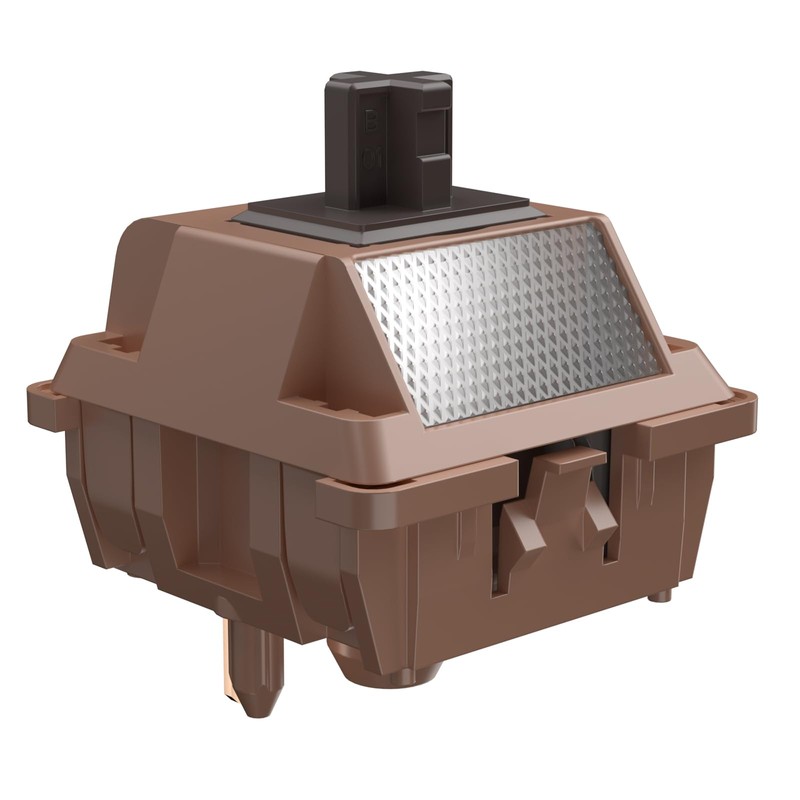 DUROCK Mocha Chocolate T1 Switches, Full POK T1 Tactile Switch