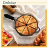 Havawish Cast Iron Wedge Pan with Black Silicone Hot Handle