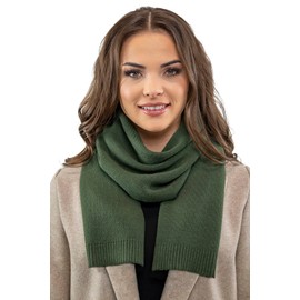 Vivisence Women's Winter Scarf Made Of Soft And Warm Woolen Fabric Perfect For Elegant And Sporty Outfits Ideal For Cold Winter Days And Everyday Wear, Green,UNI