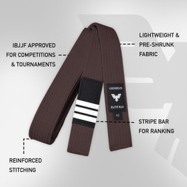 Elite Sports Brazilian Jiu Jitsu BJJ Cinturones (café, A1)