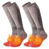 NOVAYARD - Calcetines de esquí de lana merina, térmicos hasta