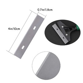 4-Inch Scraper Blades, Kattool 100PCS Replacement Scraper Blades Stainless Steel Razor Blade for Scraper Single Edge Razor Blades