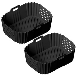 Airfryer SL400 SL401 Accessories for Ninja Foodi Dual Drawer SL400UK SL401UK AF300 AF400, Silicone Mould for Ninja Hot Air Fryer Oven Microwave, Pack of 2