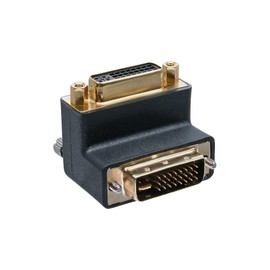 InLine® 17781 W DVI-I analogue 24 + 5 male to HDMI female adapter (90 degree angle, digital plus)