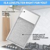 Range hood Filter with Light Lens Replacement for Broan R610027
