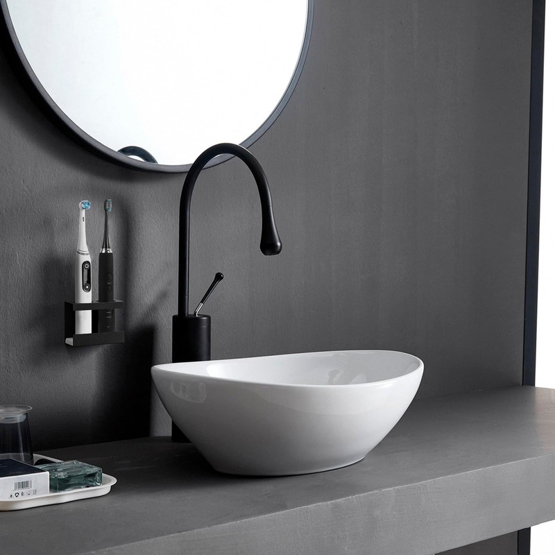 Linkidea Wall Mount Electric Toothbrush Holder for Bathroom, 2 Slots