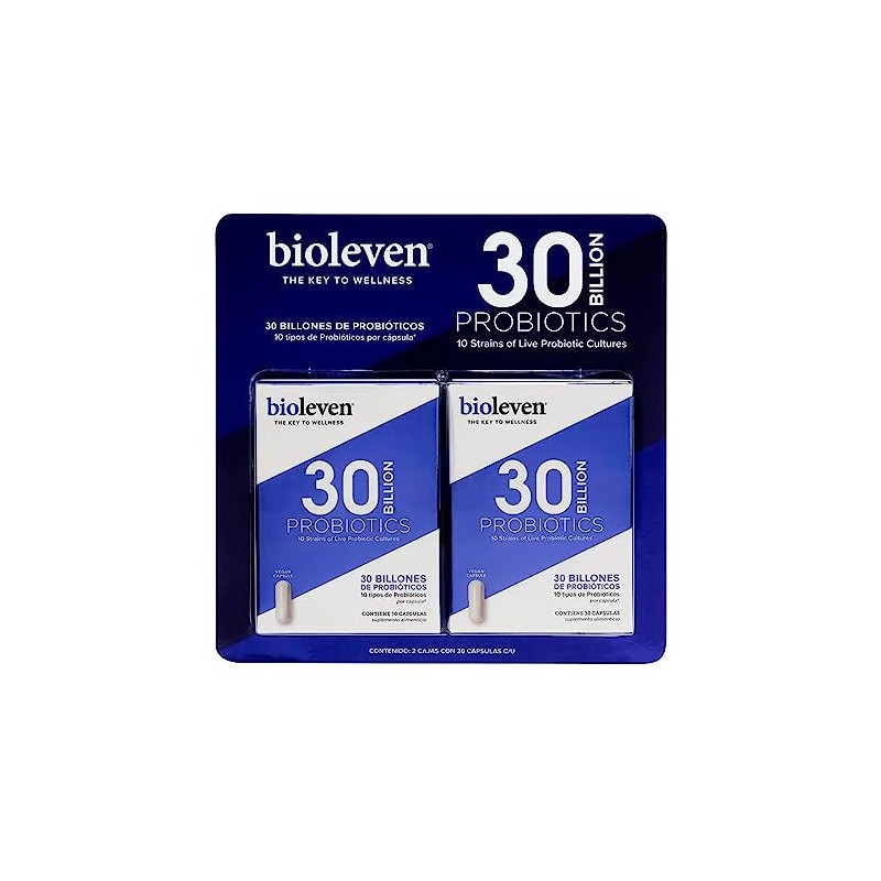 Bioleven 2 Pack Probióticos 30 Billones
