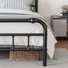 BOSRII Full Size Bed Frame with Headboard and Footboard, 18