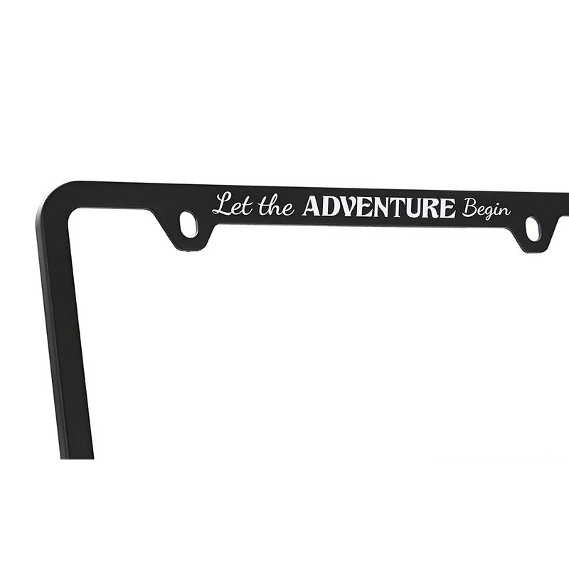Jeep Black Plastic License Plate Frame Holder - Let The