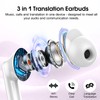 Csasan Language Translator Earbuds, 3-in-1 Ear Buds with ENC Mics,