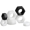 FEEIMOL Nylon Hex Nuts Hex Nut Plastic Nuts White M10