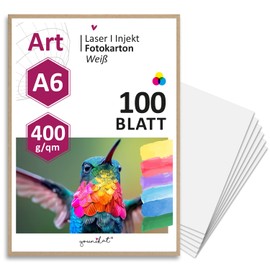 younikat blank postcards for designing yourself, DIN A6, set of 100, DIY greeting cards, white, 400 g/m², for writing, painting and designing, dv1004