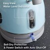 West Bend Retro-Style Stainless Steel Electric Kettle, Blue