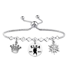 Lywjyb Birdgot Movie Inspired Bracelet Encouragement Gift Princess Jewelry for Girlfriend Sister (EL 2013 br CA)
