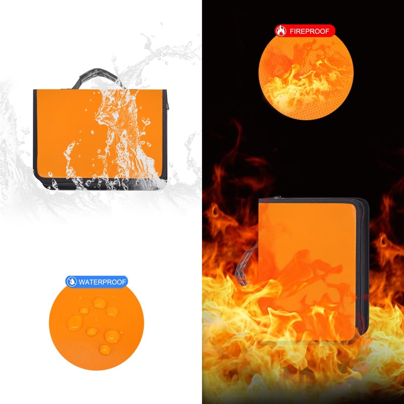 Portable Key Case with Zipper, Portable Key Organizer with Handle,