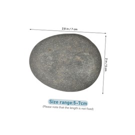 Hohopeti 10pcs Smooth Rocks for Painting Boys and Girls Graffiti Craft Stones Safe for Boy Art Projects Creative Painting Stones for Use for Developing Artistic Skills