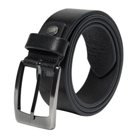 PHILIPSONS Premium Genuine Leather Belt for Men, 35 mm Wide, Suit Belt, Classic and Durable, Can Be Shortened, Black (black 4), 105