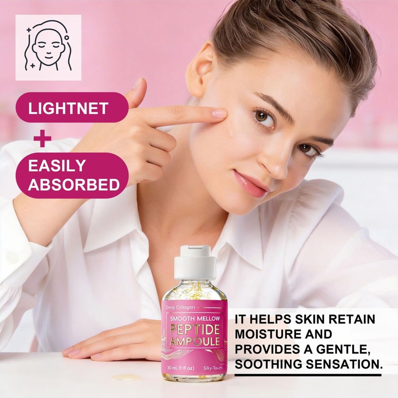 Silk Peptide Intensive Lifting Ampoule, Deep Collagen Peptide Ampoule 30ml