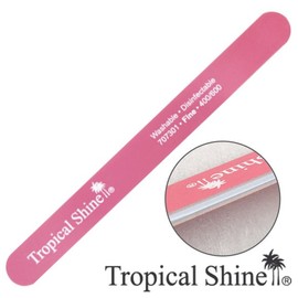 Tropical Shine 7.5-inch Pink Nail File 400/600 Grit 707301 Nail Care / 트로피칼샤인 7.5인치 핑크 네일파일 400/600그릿 707301 손톱관리 네일케어
