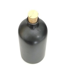 Shigaraki Ware ION-10B Ion Bottle, Round, Black