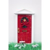 Christmas red fairy door