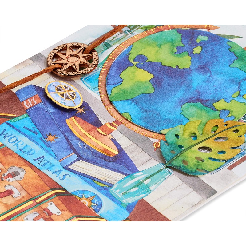 Papyrus Blank Card (Travel The World)