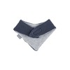 Sterntaler Unisex Baby Triangular Scarf Knitted Back Microfleece Neckerchief, navy