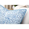 MANOJAVAYA Rain Drops Printed Pillow Cover - 18x18 Inch Blue