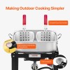18 Qt Aluminum Propane Fish Fryer Kit Double Basket Outdoor