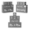 Wedding Countdown Sign - Countdown Calendar Wedding Plaque - Cute