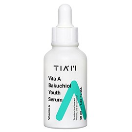 Suero antienvejecimiento facial para arrugas y manchas oscuras, apto para pieles sensibles, 1,35 fl. oz.40 ml, con vitamina A y bakuchiol de TIAM     