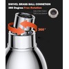 High Pressure Shower Head 3 Inches Showerhead Chrome with Adjustable