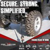 Porotmotor 4 Pack Bolt-On Retractable Ratchet Straps (1" x5.3'), Self