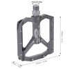 Enlee 2pcs Mountain Bike Pedals NonSlip DU Bearing Lightweight Bicycle
