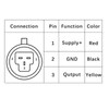 Pressure Transducer Sender Sensor with Connector, Stainless Steel 1/8”-27 NPT