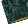 Highlighted Bird Decorated Dark Forest Green Velvet Fabric Lamp Shade