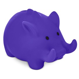 Piggy Bank Piggy Bank PVC with Soft Body in Vibrant Colours. Original Small Money Boxes for Children with Plug. Lightweight and Durable. (Blue)
