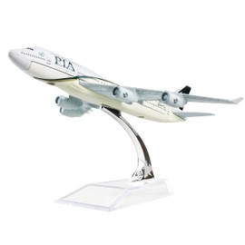 LESES Diecast Plane Model 1:400 Scale Pakistan Boeing 747 Airplane Model for Decoration or Gift