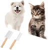 MFUOE Pet Grooming Comb Stainless Steel Dog Comb Dog Cat